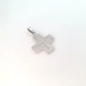 14ct White Gold Cross Pendant