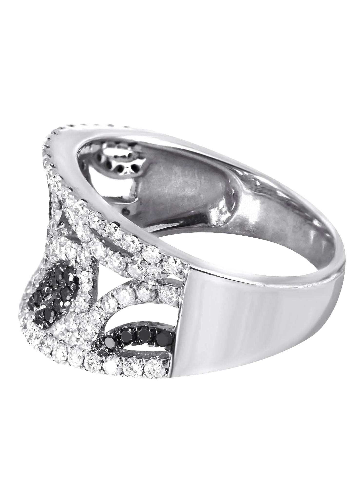 14K Ladies Black Diamond Cocktail Ring | 0.98 Carats | 5.25 Grams