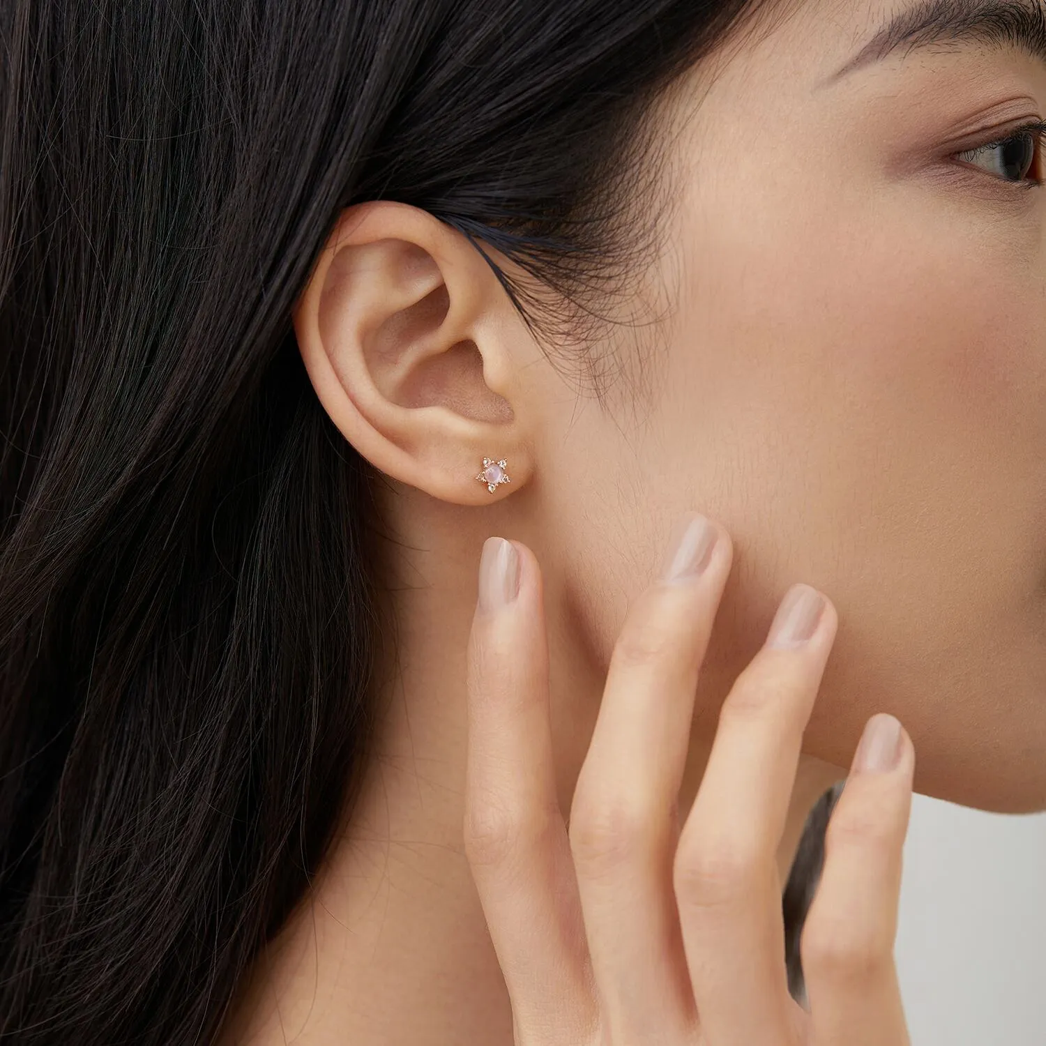 14k Rose Gold Estelle Studs