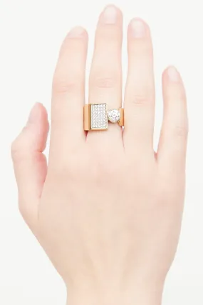 14K Yellow Gold Diamond Cocktail Ring