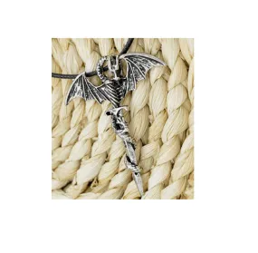 2020 Men's Necklace Jewelry New Flying Dragon Sword Titanium Stainless Steel Pendant Necklace