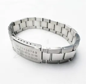 23ssT Personalized Digital Band Bracelet Punk Style Titanium Steel Premium Party Fashion Alternative Band Accessories