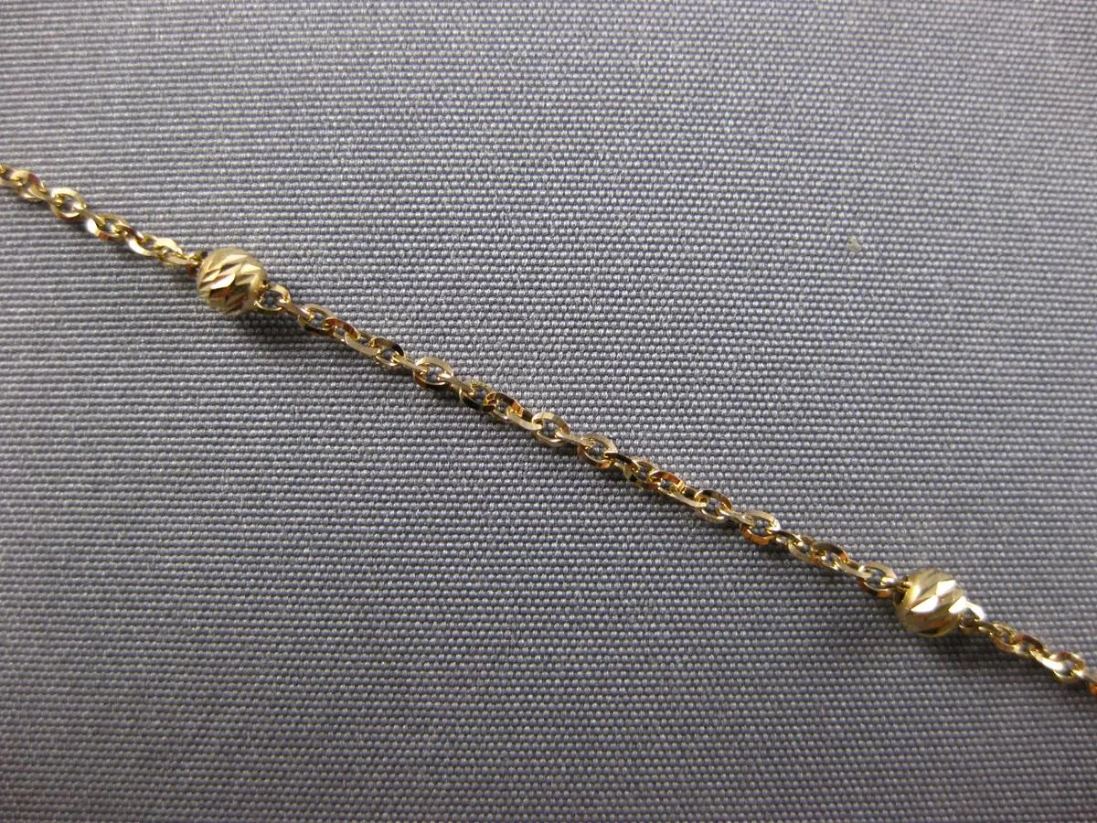3.39CT AAA TURQUOISE 14K YELLOW GOLD FLOWER DIAMOND CUT BY THE YARD FUN NECKLACE