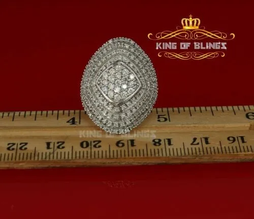 925 Sterling Silver White Cubic Zirconia 1.67ct Cocktail Womens Ring Size 7