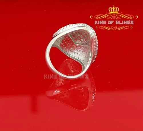 925 Sterling Silver White Cubic Zirconia 1.67ct Cocktail Womens Ring Size 7