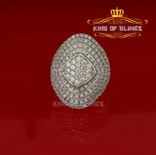 925 Sterling Silver White Cubic Zirconia 1.67ct Cocktail Womens Ring Size 7