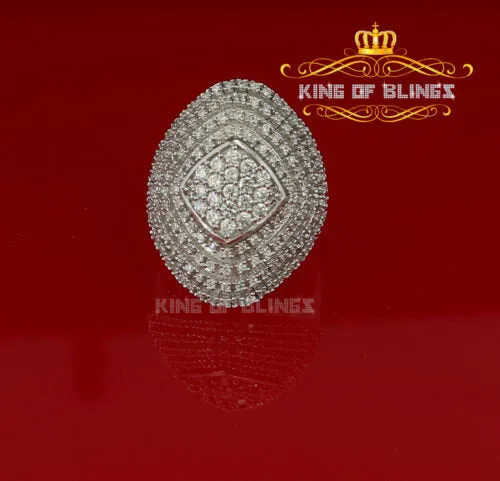 925 Sterling Silver White Cubic Zirconia 1.67ct Cocktail Womens Ring Size 7