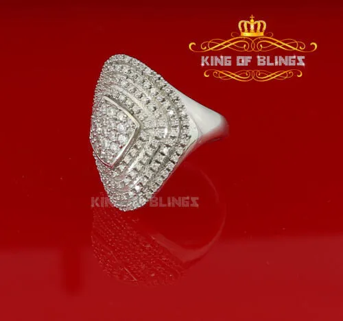 925 Sterling Silver White Cubic Zirconia 1.67ct Cocktail Womens Ring Size 7