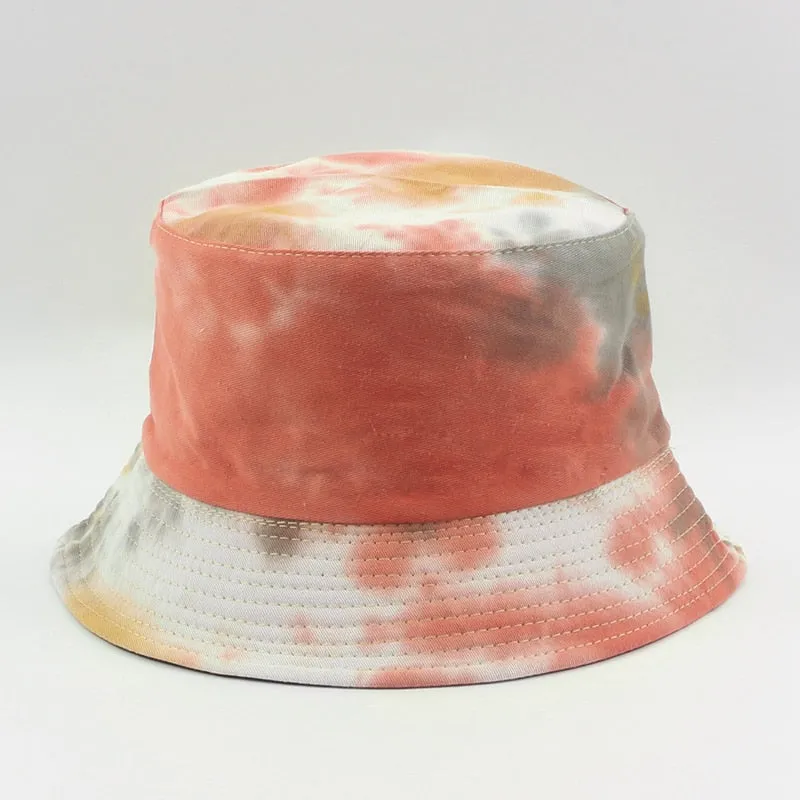 Adult Bucket Hat Fisherman Hat Reversible Fishing Hat Colourful Graffiti Bob Caps Hip Hop Creative Tie Dye Gorros Men Women