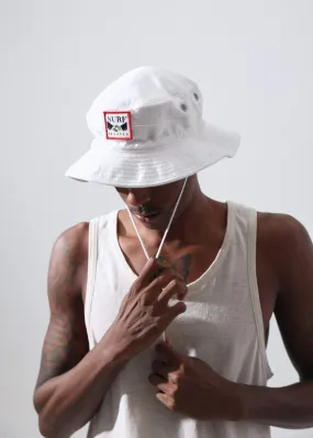 Afends Unisex Surf Related - Hemp Bucket Hat - White