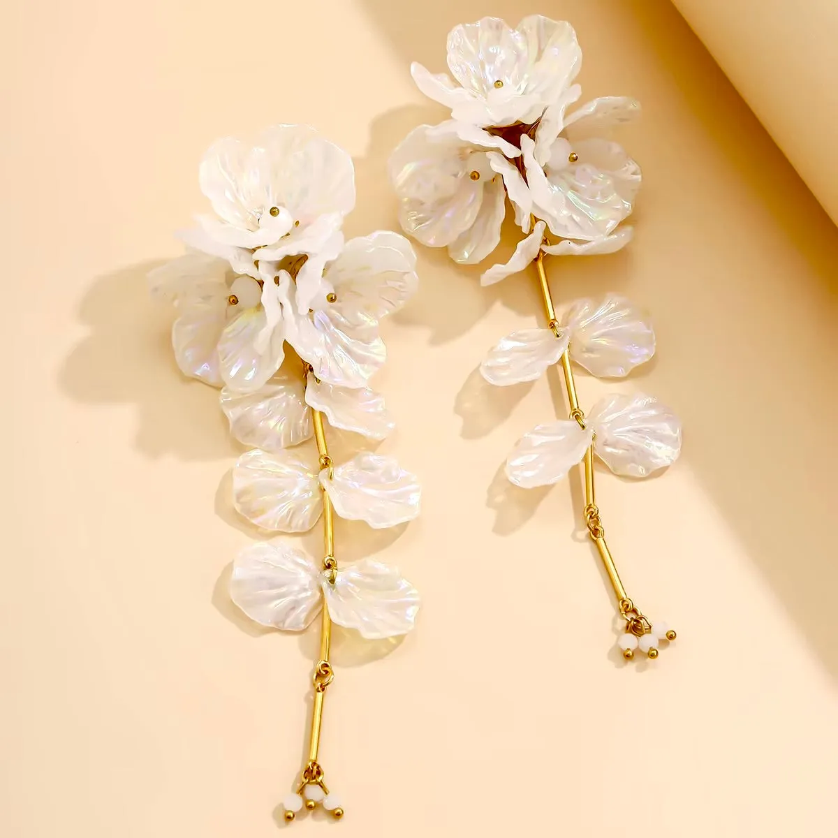 Akane - Bohemian Floral Bridal Earrings