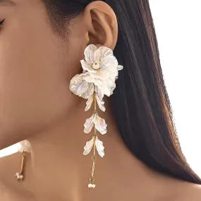 Akane - Bohemian Floral Bridal Earrings