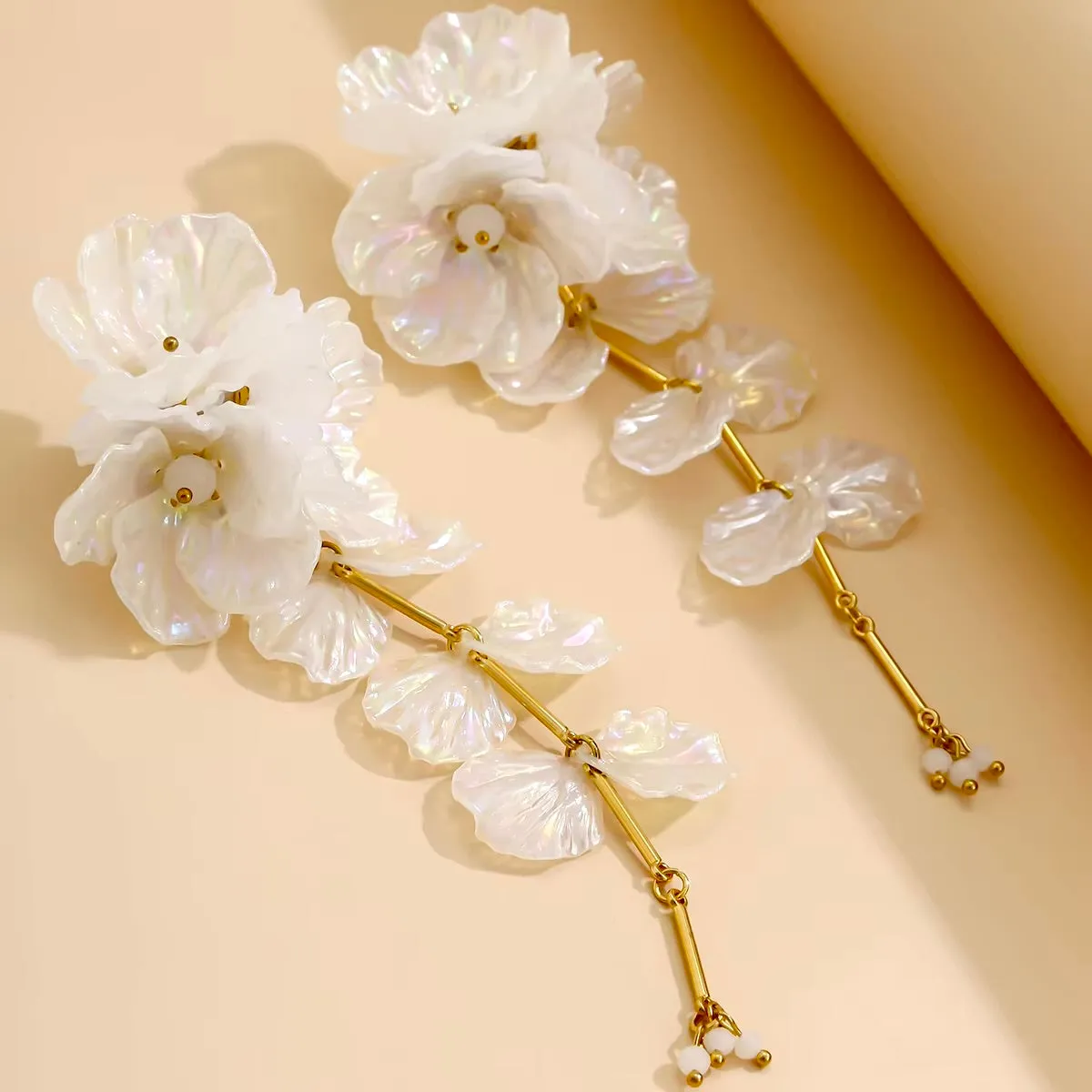 Akane - Bohemian Floral Bridal Earrings