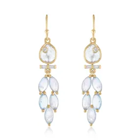 ALINA DIAMOND AND MOONSTONE EARRINGS