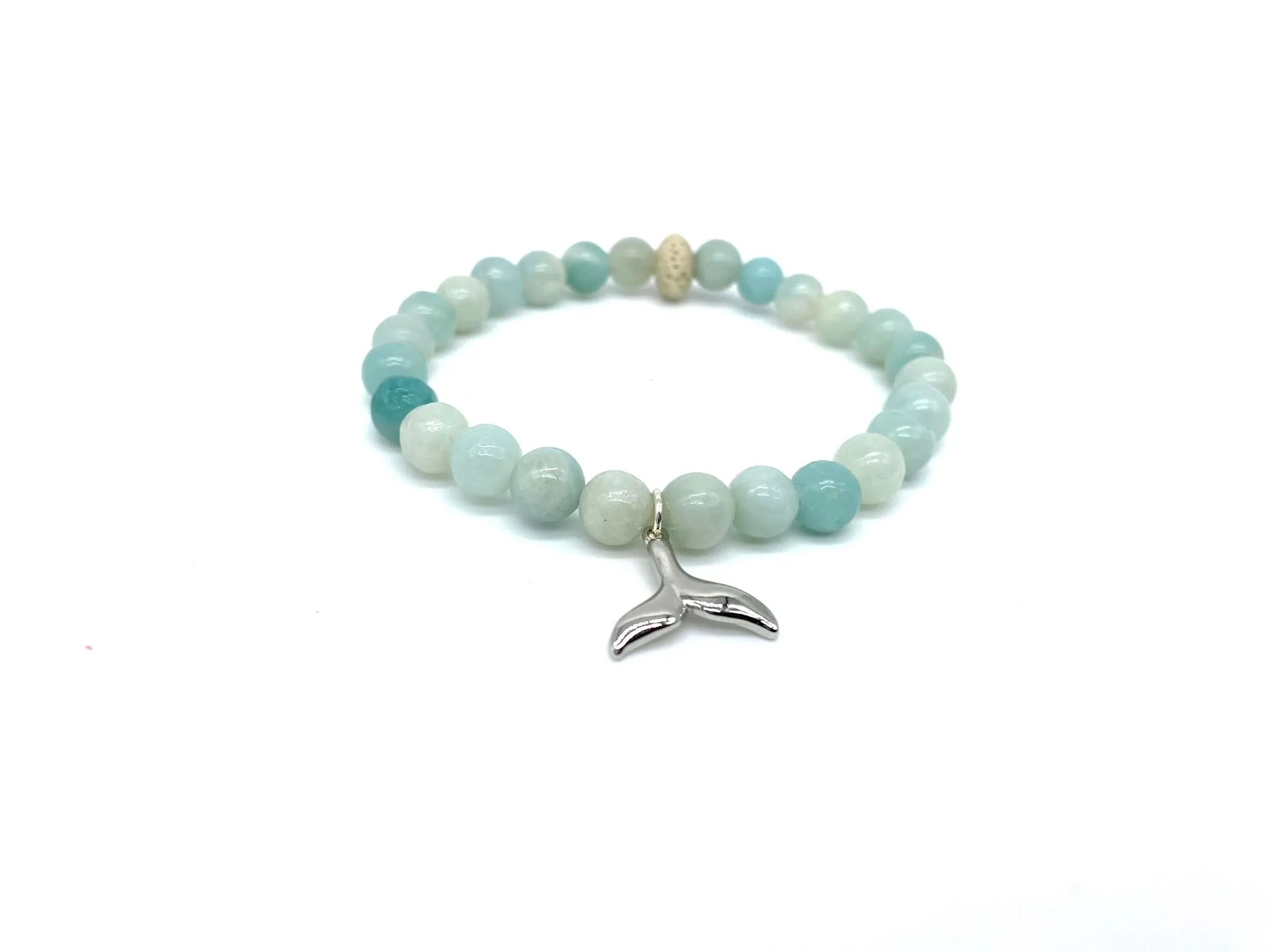 Amazonite Fish Tail Crystal Bracelet