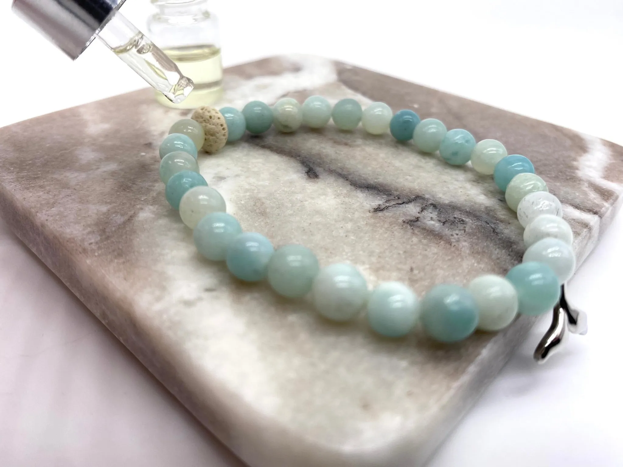 Amazonite Fish Tail Crystal Bracelet