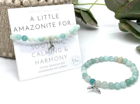 Amazonite Fish Tail Crystal Bracelet