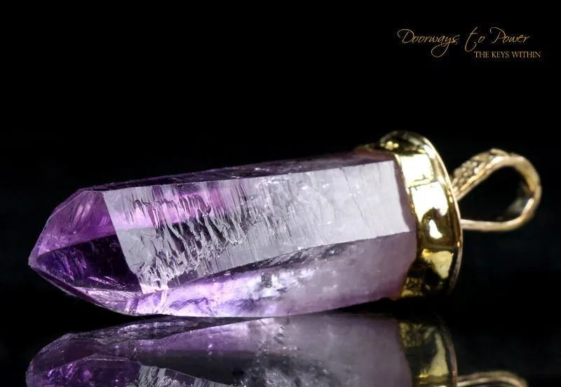 Amethyst Light Language Pendant Sunken Record Keepers™ 22k