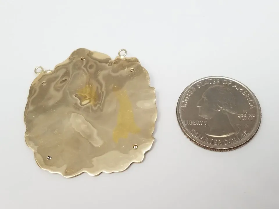 Art Nouveau 14k Yellow Gold Woman Pendant