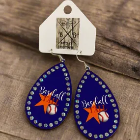 Astos Baseball Earrings