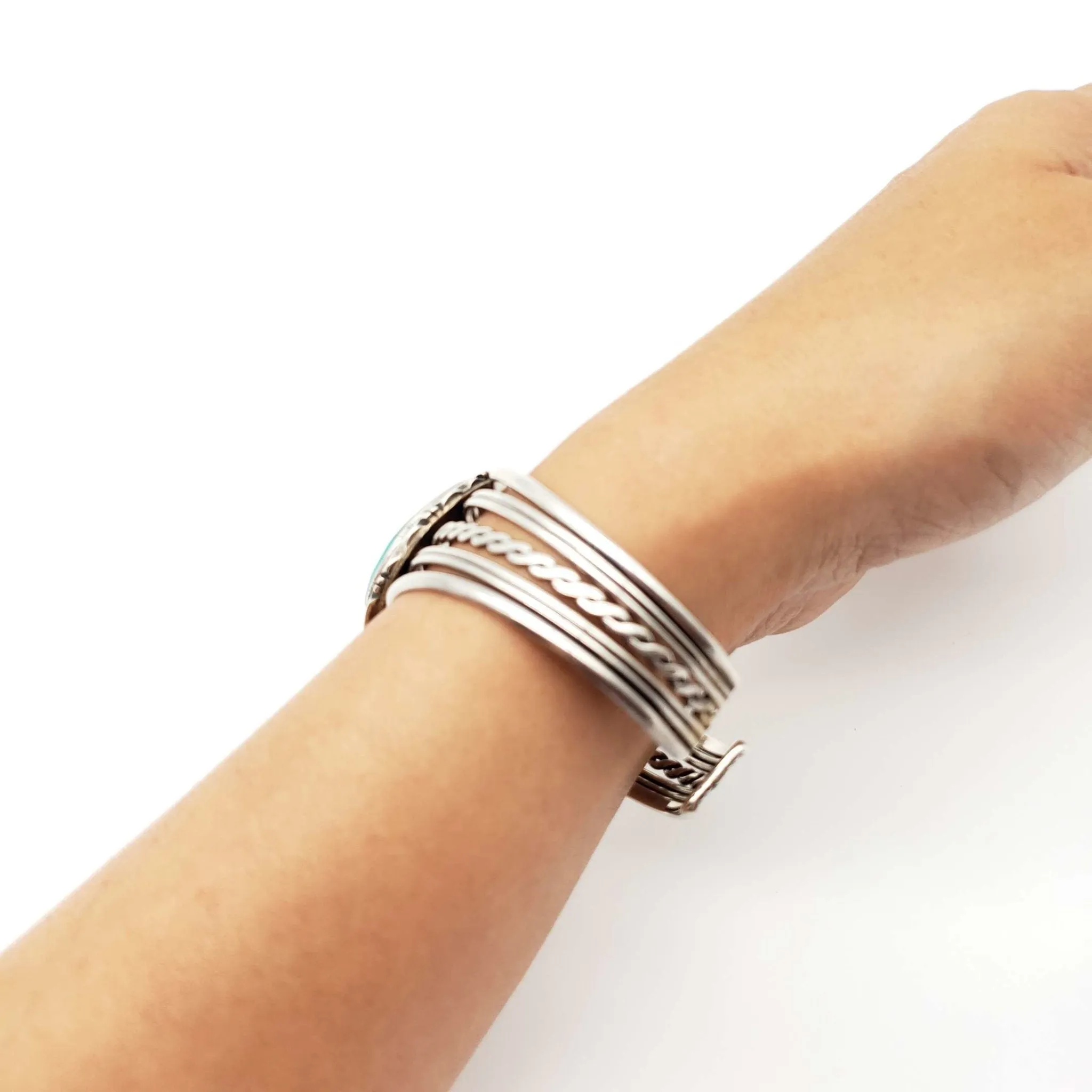 Bangle Sterling Silver with Turquoise Stone