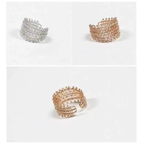 Bellezza Micro Pave Cocktail Ring