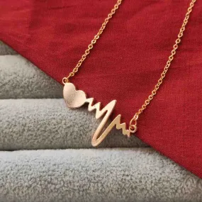 Bhavi Jewels Heart Beat Shape Chain Pendant