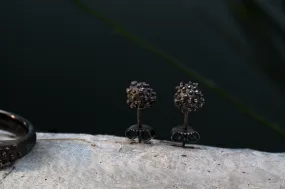 Black Beaded Studs