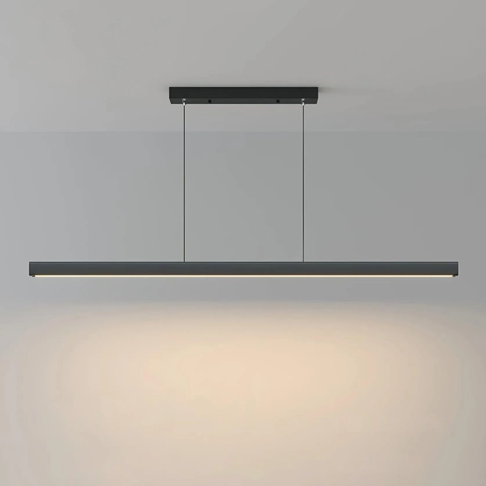 Black Linear Pendant Lamp