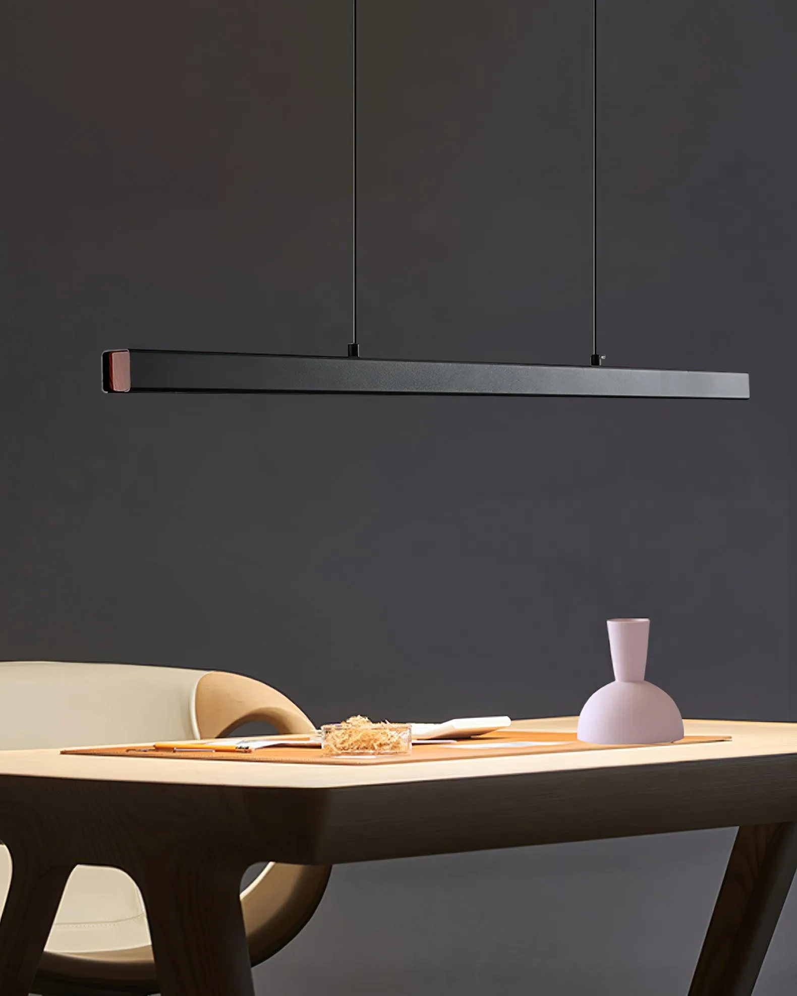 Black Linear Pendant Lamp