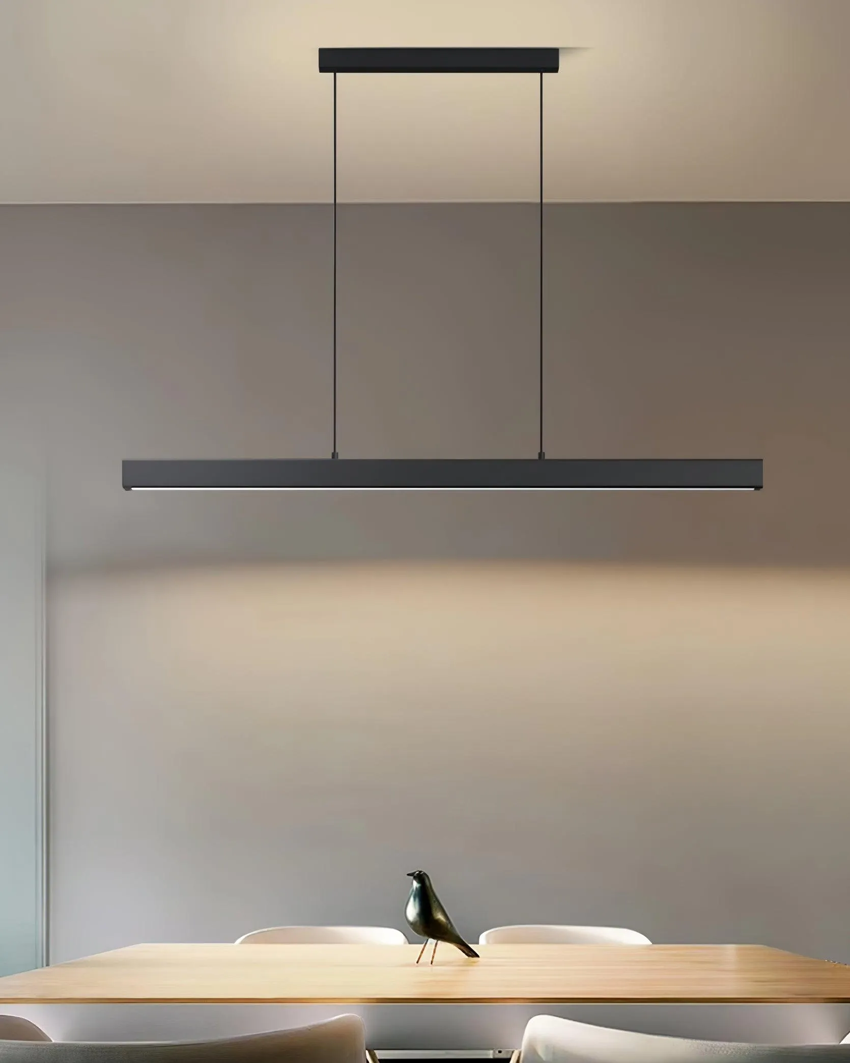 Black Linear Pendant Lamp