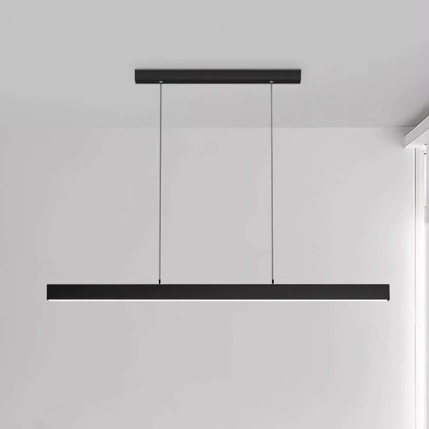 Black Linear Pendant Lamp