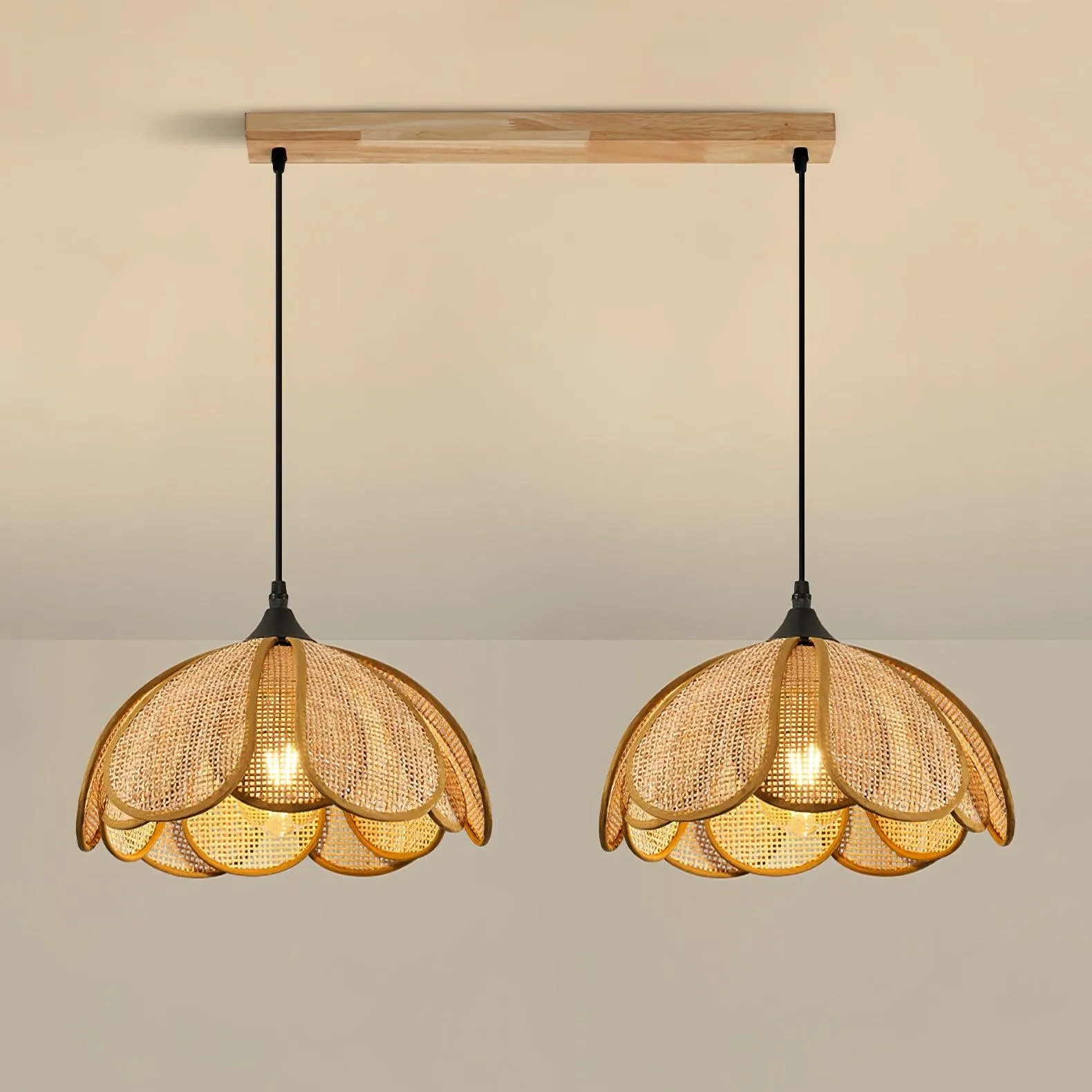 Bloom Rattan Pendant Lamp