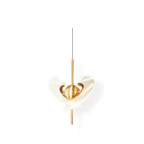 Brass Feather Pendant Lamp