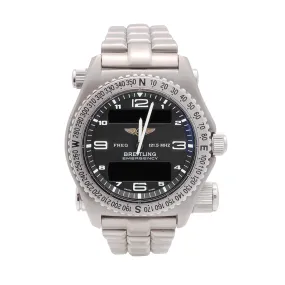Breitling Emergency Titanium Digtal/Analog 42.5mm Quartz (Preowned)(SOLD AS IS)(NEEDS BATTERY)