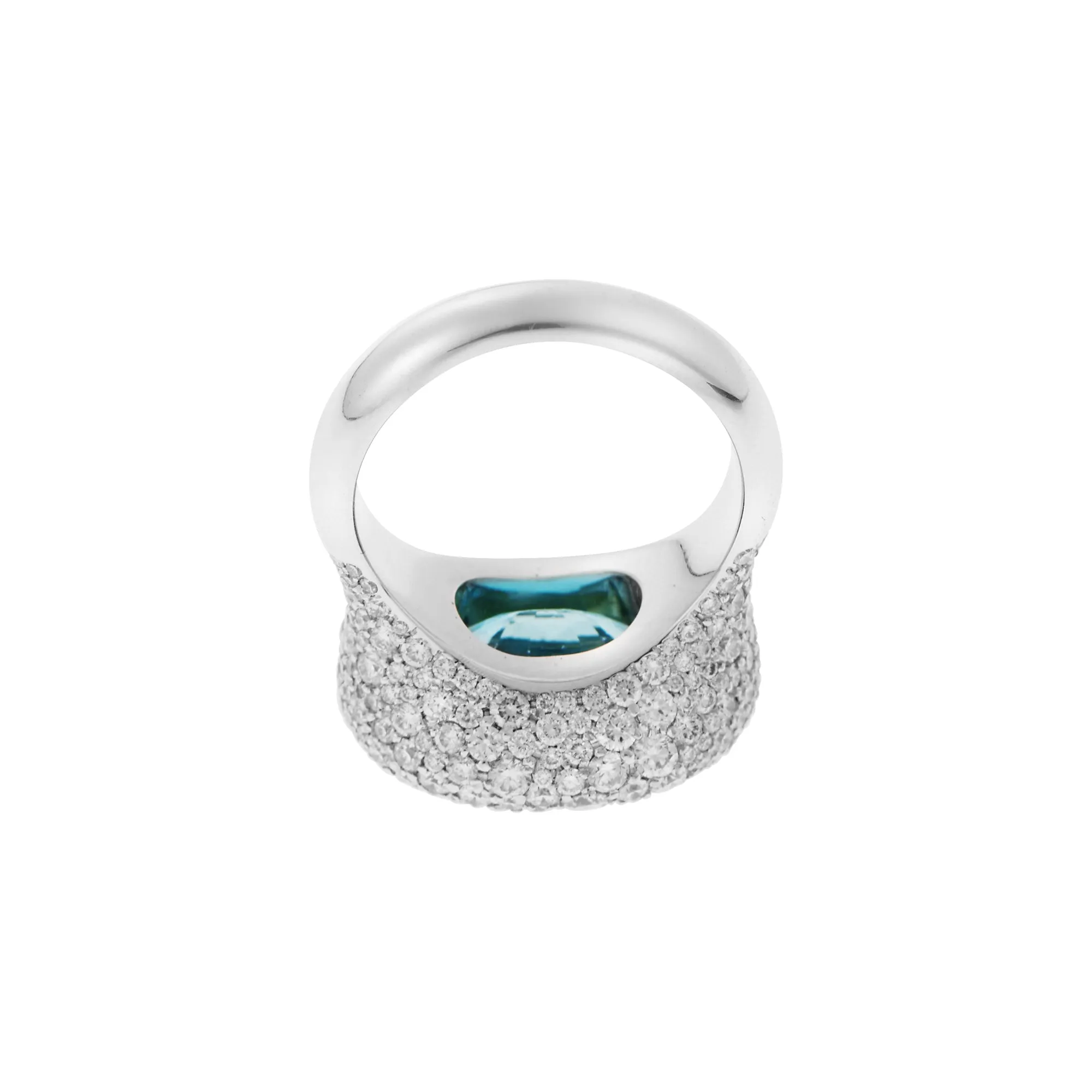 Brilliant Blue Cocktail Ring