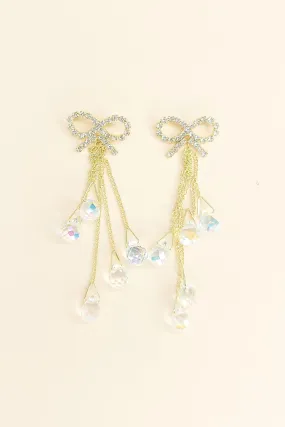 Butterfly Pearl Chandelier Earrings