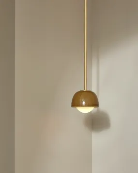 Ceramic Bowl Suspended Rod Pendant | Terra