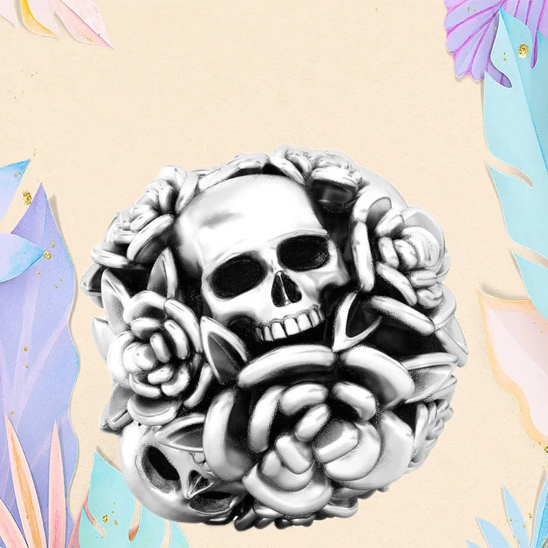 Christmas Flytonn BAMELA Christmas Pumpkin Charms For Pendant Original Bracelet Skull Snake Witch Cross Dragon Devil Bead DIY Jewelry Charm Gift