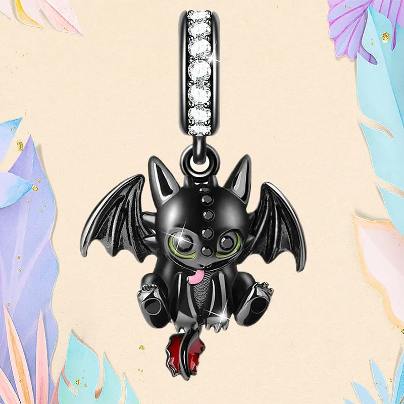 Christmas Flytonn BAMELA Christmas Pumpkin Charms For Pendant Original Bracelet Skull Snake Witch Cross Dragon Devil Bead DIY Jewelry Charm Gift