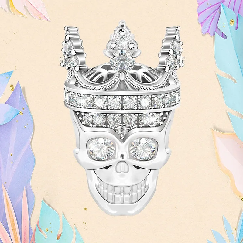 Christmas Flytonn BAMELA Christmas Pumpkin Charms For Pendant Original Bracelet Skull Snake Witch Cross Dragon Devil Bead DIY Jewelry Charm Gift