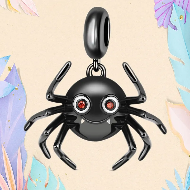 Christmas Flytonn BAMELA Christmas Pumpkin Charms For Pendant Original Bracelet Skull Snake Witch Cross Dragon Devil Bead DIY Jewelry Charm Gift