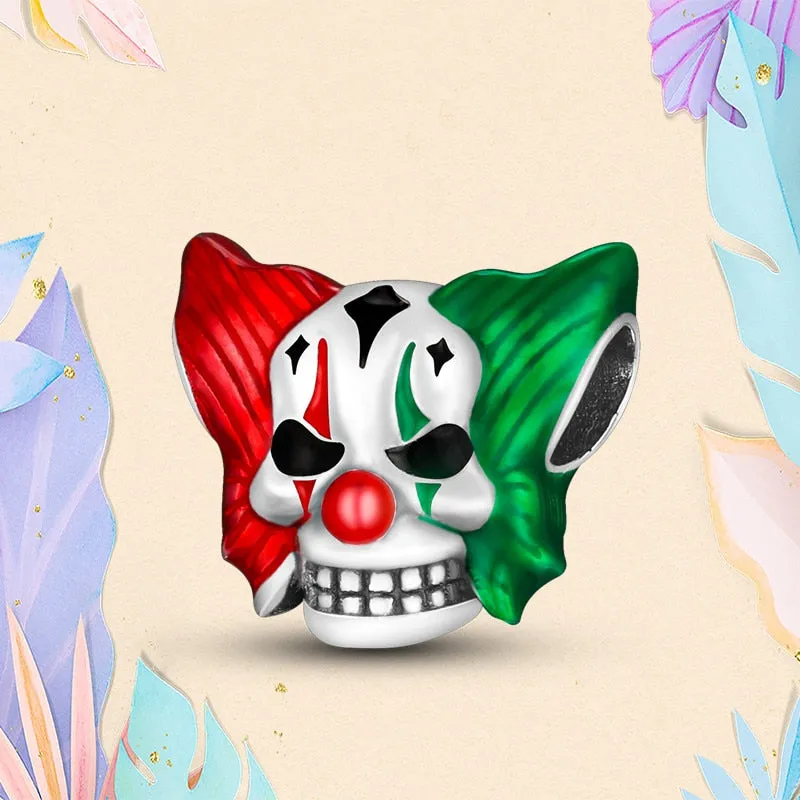 Christmas Flytonn BAMELA Christmas Pumpkin Charms For Pendant Original Bracelet Skull Snake Witch Cross Dragon Devil Bead DIY Jewelry Charm Gift