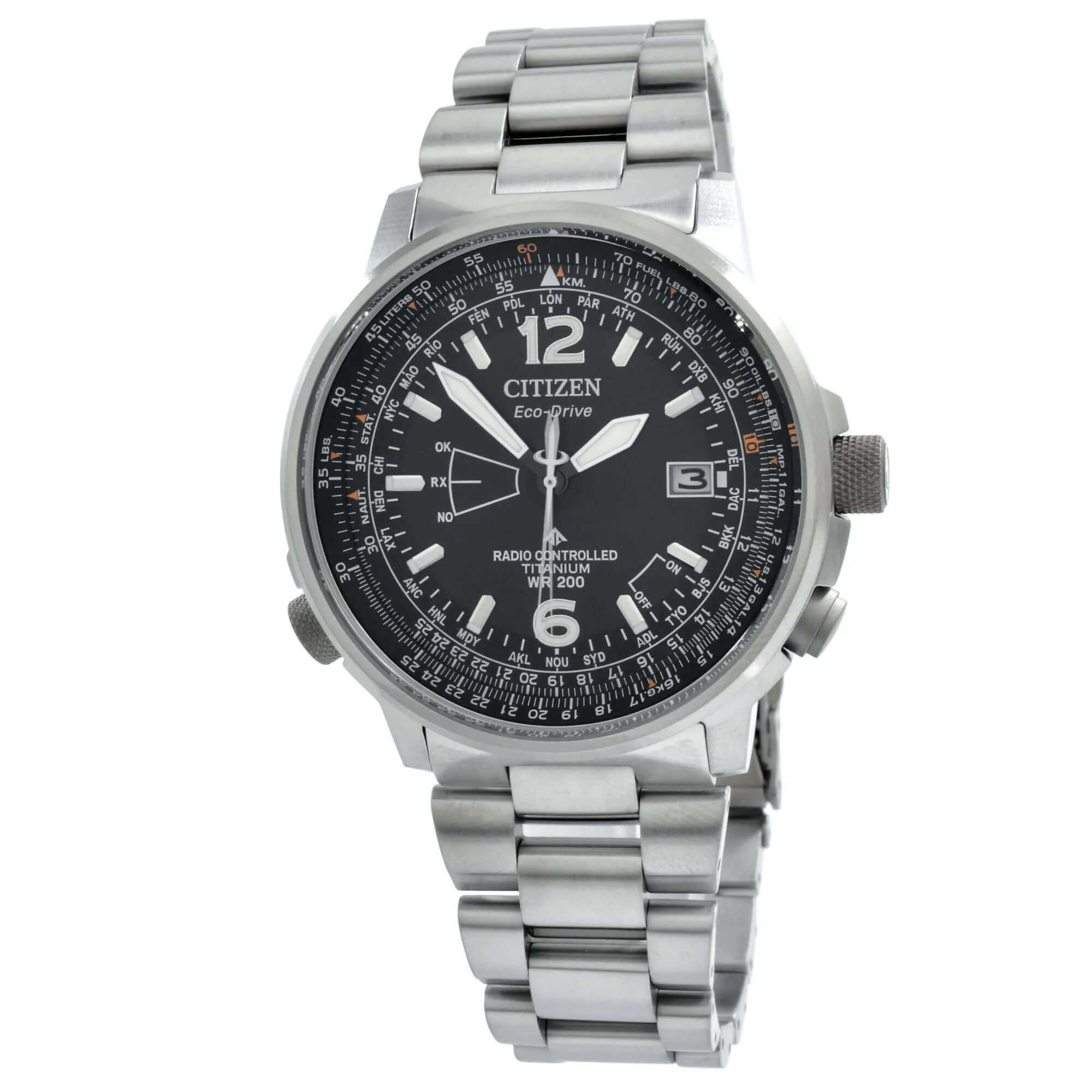 Citizen Men's Watch - Eco Drive Radio Controlled Black Dial Bracelet | CB0230-81E