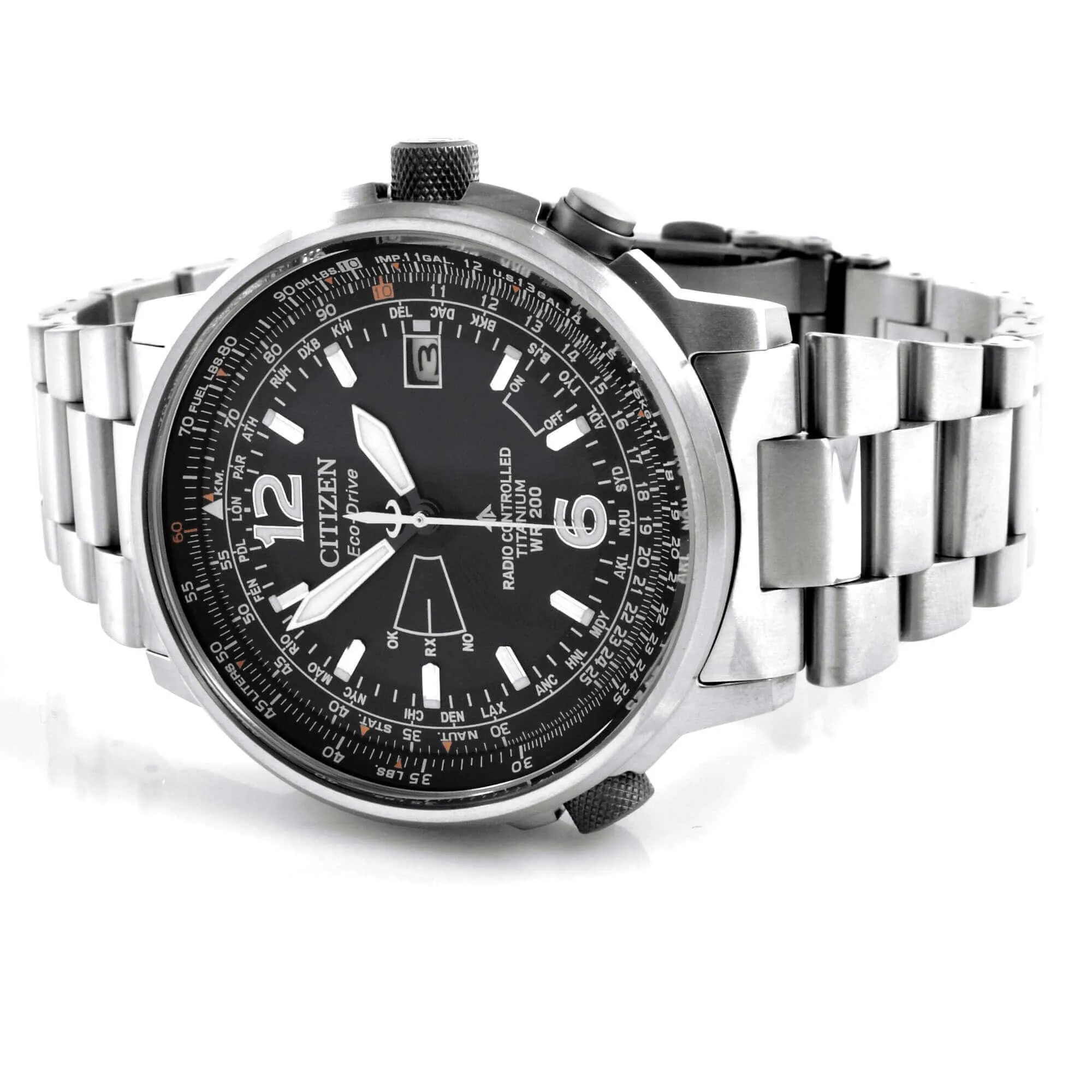 Citizen Men's Watch - Eco Drive Radio Controlled Black Dial Bracelet | CB0230-81E
