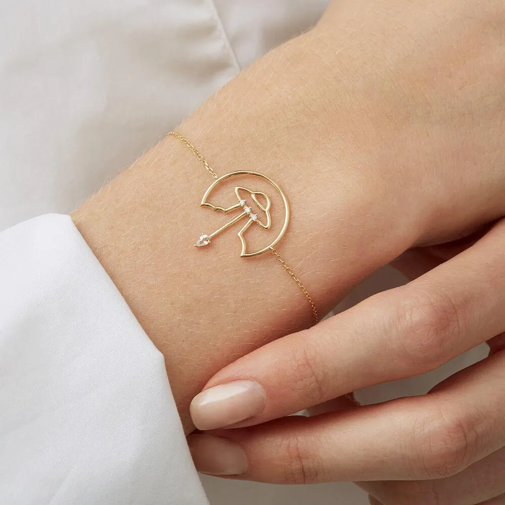 Cosmo Spaceship Chain Bracelet