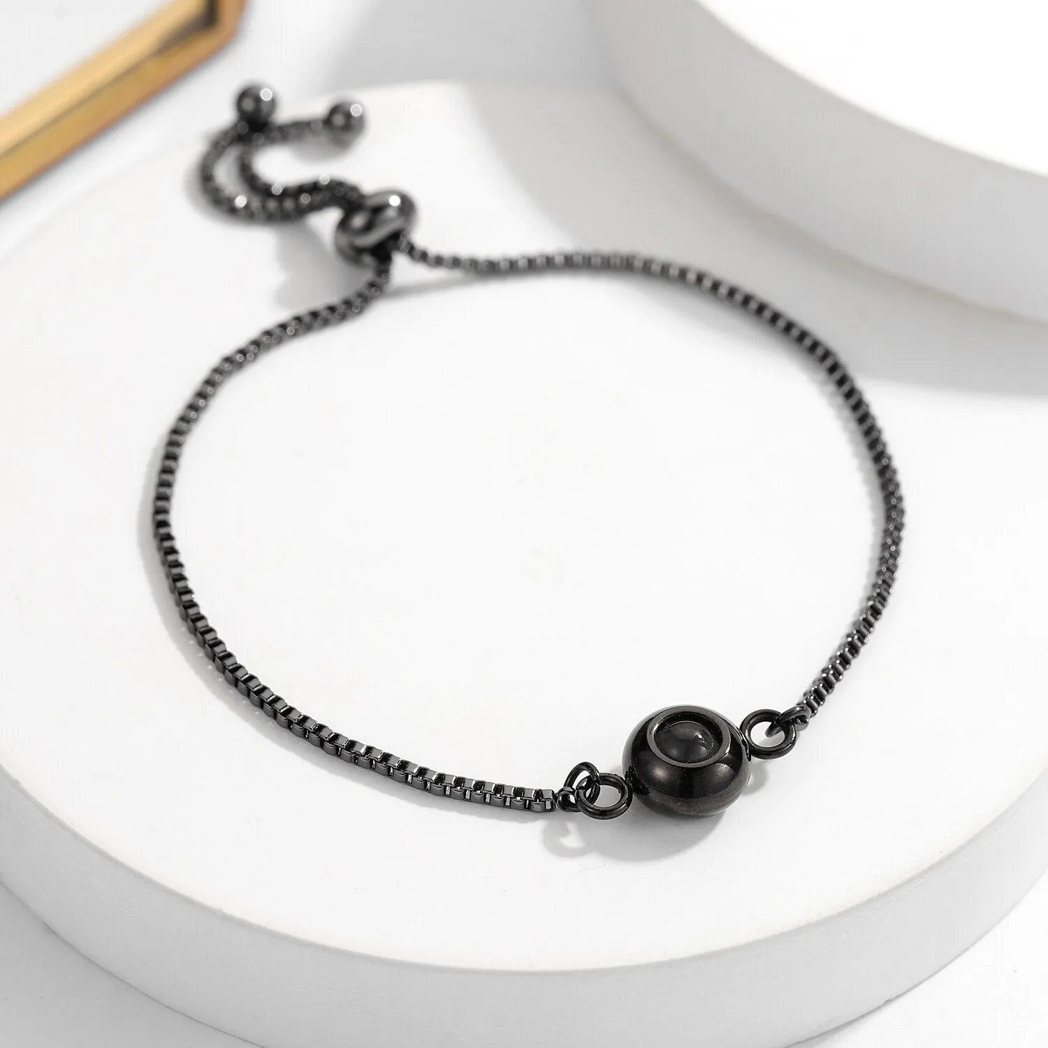 Custom Circle Photo Projection Bracelet