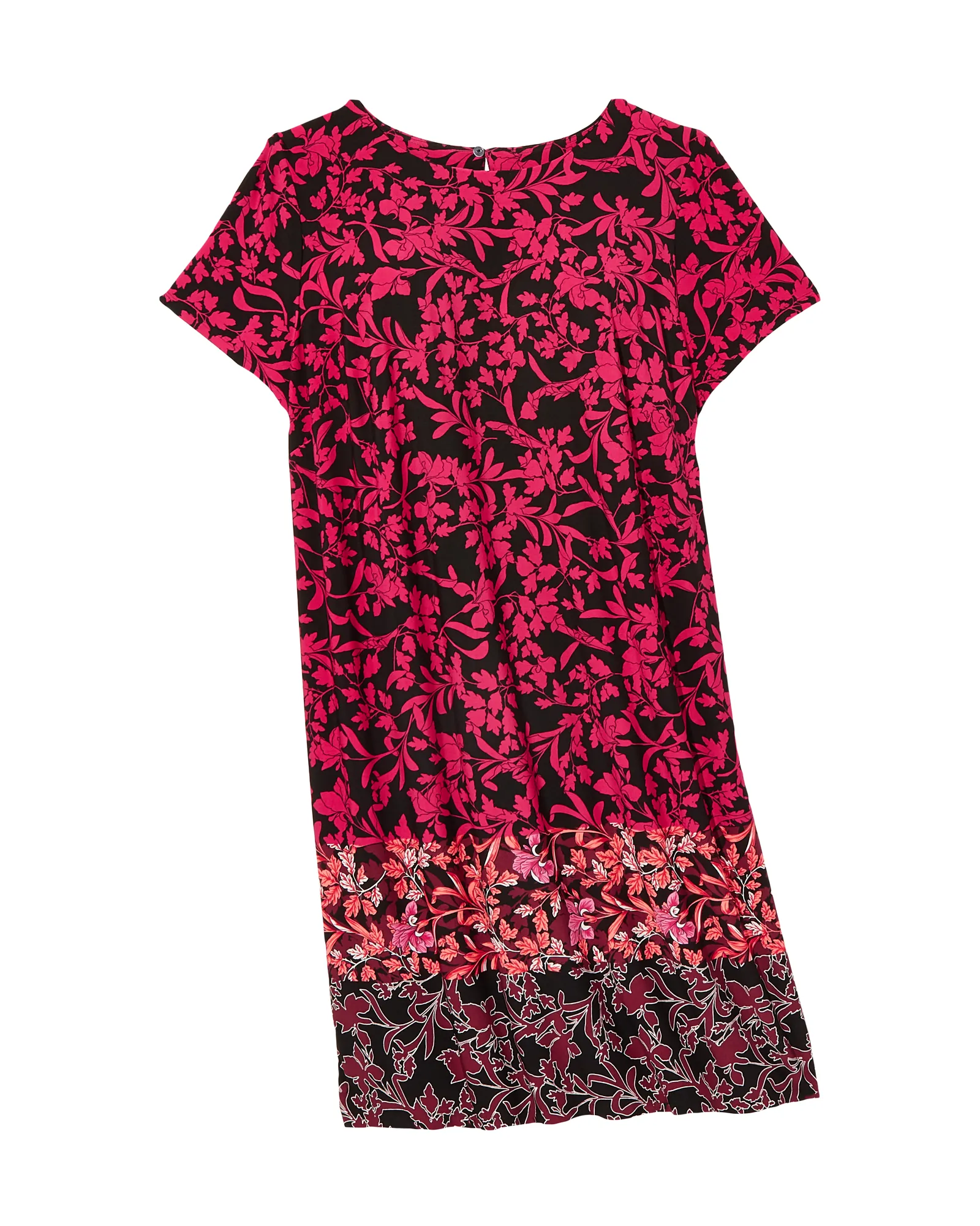 Cyprus Short Sleeve Sheath Dress | Black / Pink