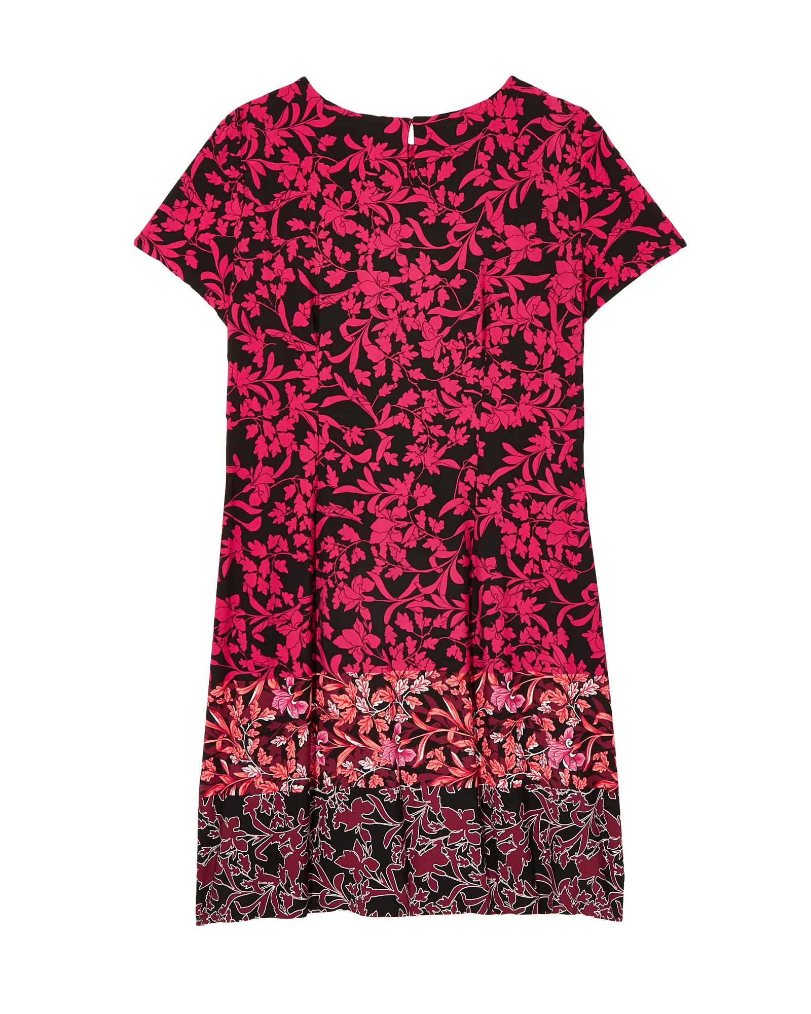 Cyprus Short Sleeve Sheath Dress | Black / Pink