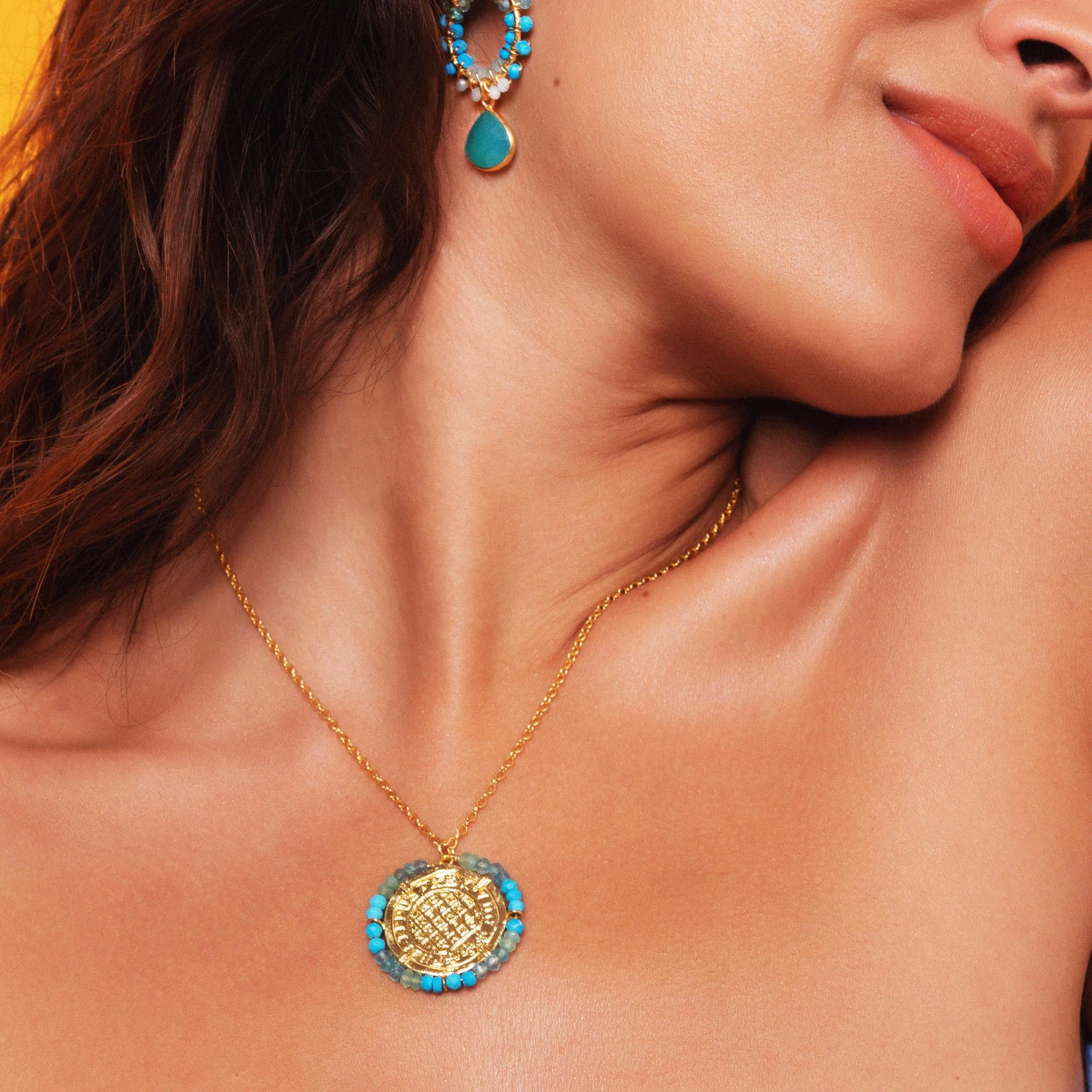 Daisy Coin Necklace
